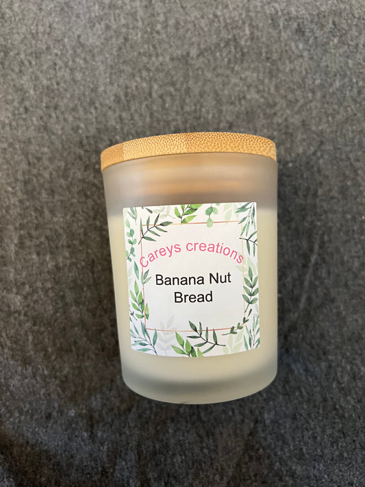 8oz banana nut bread soy wax candle