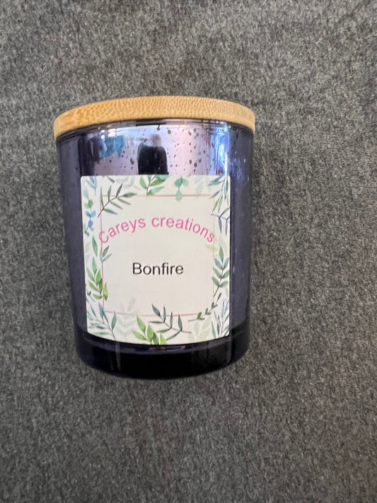 8 oz bonfire soy wax candle