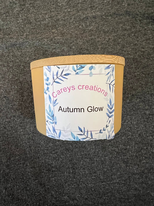 4 oz autumn glow soy wax candle